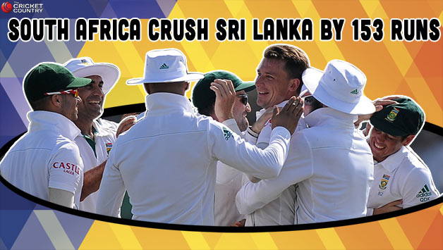 Dale Steyn snared nine wickets in the match to win the man of the match award © AFP