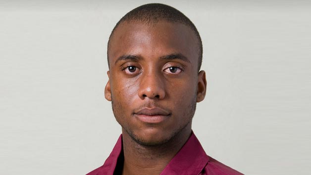 Miguel Cummins... the bowler who endured the ignominy. Photo courtesy: West Indies Cricket Board.