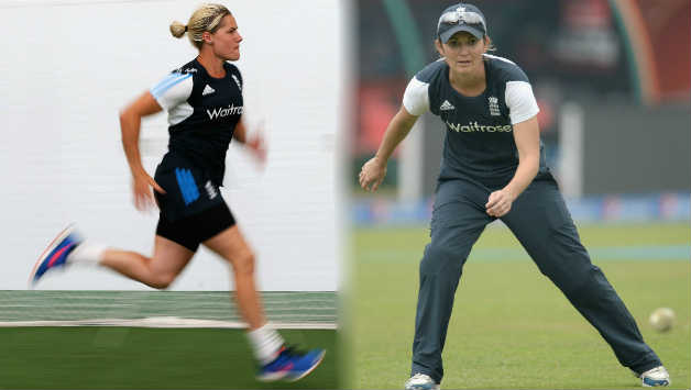 Katherine Brunt (left) and Charlotte Edwards could hold the key to defeating India © Getty Images
