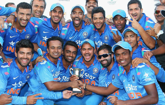 Kedar Jadhav was the top-scorer for India with 78 but it was Rishi Dhawan who scored 56 to finish the chase © Getty Images