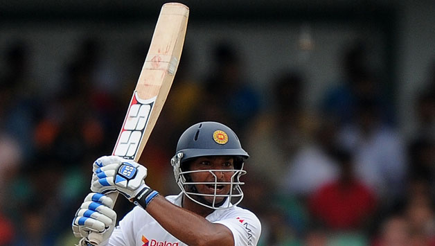 Kumar Sangakkara scored 221 runs from 425 balls on Saturday against Pakistan at Galle © AFP 