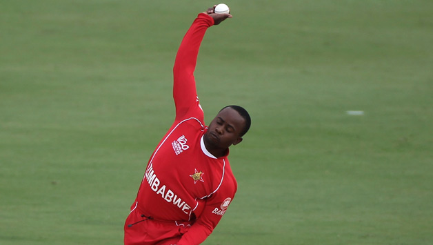 Prosper Utseya picked up the all important wickets of JP Duminy and Faf du Plessis on Tuesday at Bulawayo © Getty Images
