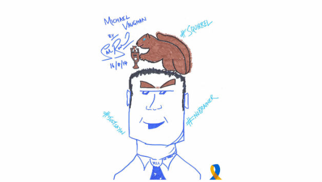 Michael Vaughan as drawn by Start Broad. Picture Courtesy: Cricket United