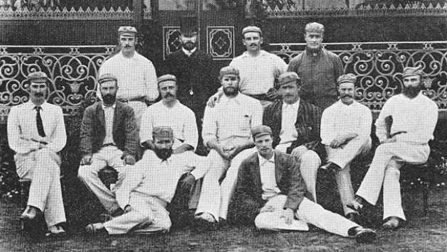 Back row (from left): Percy McDonnell, George Alexander (manager), George Giffen, George Palmer. Middle row (from left): Fred Spofforth, Jack Blackham, Billy Murdoch, George Bonnor, Billy Midwinter, Alec Bannerman, Harry Boyle. Front row (from left) William Cooper, Tup Scott. Picture courtesy: Wikimedia Commons.