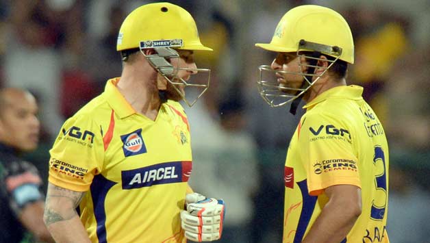 Brendon McCullum and Suresh Raina © IANS (File Photo)