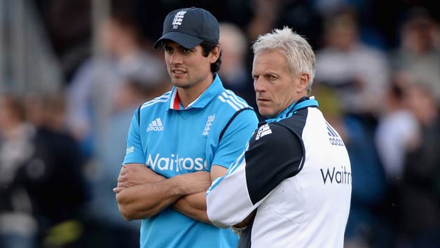 Peter Moores also trusted on Alastair Cook's leadership for the upcoming Cricket World Cup © Getty Images