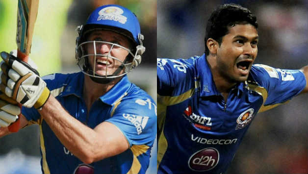Michael Hussey (left) and Aditya Tare were the only two batsmen to score any runs for Mumbai Indians in their first game © PTI (File Photo)