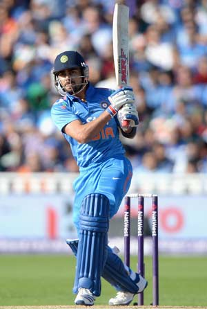 The 63-run knock was Virat Kohli's first fifty on this tour © Getty Images