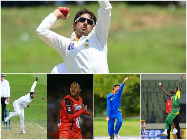 In recent times, Saeed Ajmal (above) and from left: Shane Shillingford, Marlon Samuels, Sachitra Senanayake and Al Amin Hossain have all been reported for bending the ICC laws © Getty Images/AFP
