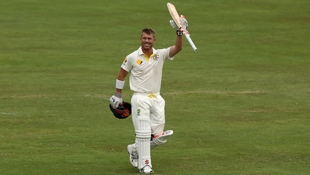 David Warner has a fair idea about the pitch here in Dubai as it was the same track here when he score a fifty in a T20 back an year ago and again in an ODI the same year © Getty Images