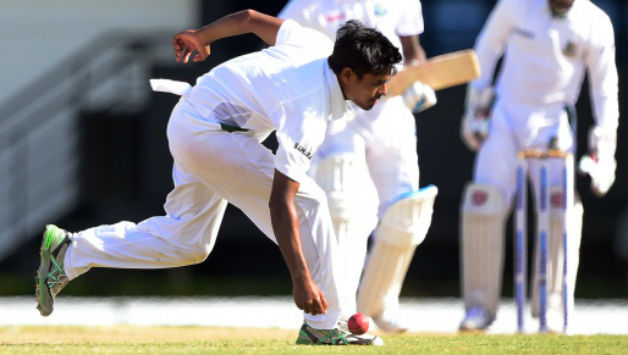 Before Taijul Islam (above), Shakib Al Hasan held the previous record along with Enamul Haque jnr. with seven wickets each in an innings © AFP