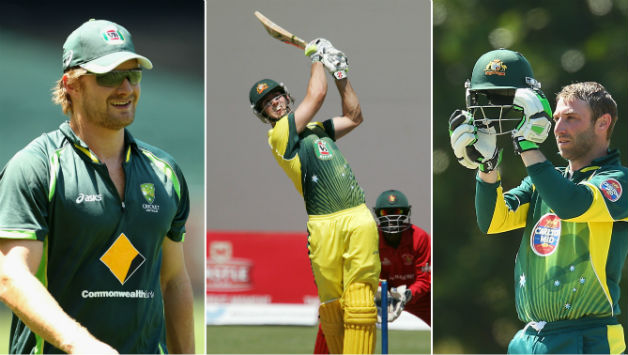 Shane Watson (left) has been Australia's preferred No 3 batsman in ODIs. But his frequent injuries makes Mitchell Marsh (centre), Phil Hughes (right) and Steven Smith the possible options © Getty Images & AFP