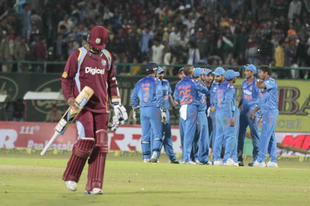 West Indies tour of India ended on a surreal not as the West Indies team returned home after Dharamsala ODI © IANS