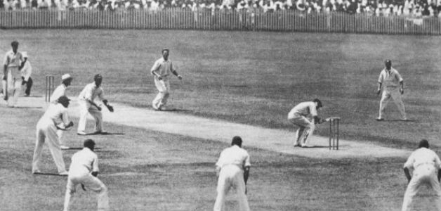 The Bodyline saw this field placement with fielders circling the leg-side behind the wicket and the short balls hurled at the batsmen. Photo Courtesy Wikimedia Commons