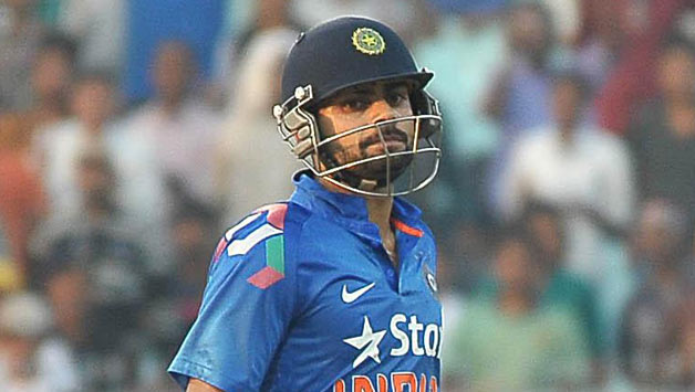 Virat Kohli made a gritty unbeaten century as a dominant India completed a 5-0 whitewash by winning the fifth and final One-day International by three wickets © IANS