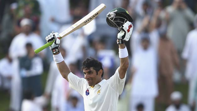Misbah ul Haq reached his 100 in just 56 balls © Getty Images