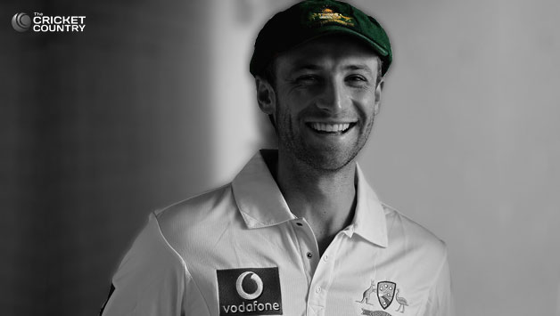 Phillip Hughes, who was pushing for a Test recall against India in Brisbane next week, was knocked out after the ball made impact under his helmet © Getty Images (File Photo)