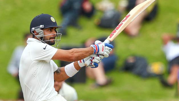 Virat Kohli was unbeaten on 30 at Stumps on Day 1 © Getty Images