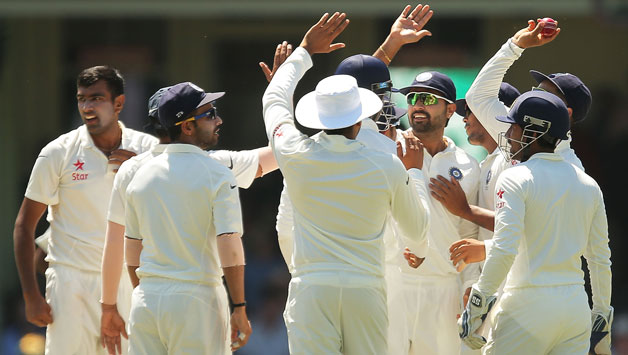Ravichandran Ashwin (extreme left) claimed two wickets first up © Getty Images