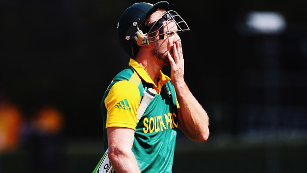 AB de Villiers (above) was dismissed for 30 after Mohit Sharma who ran him out © Getty Images