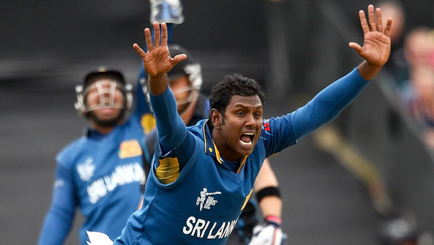 Sri Lanka skipper Angelo Mathews will be eager to record his maiden World Cup victory as Sri Lanka captain © Getty Images