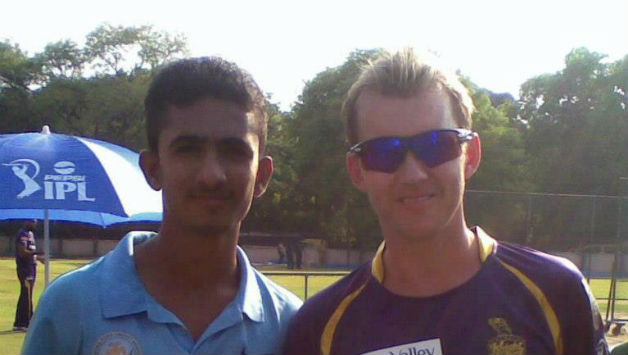 Brett Lee KC Cariappa. Photo courtesy: Twitter