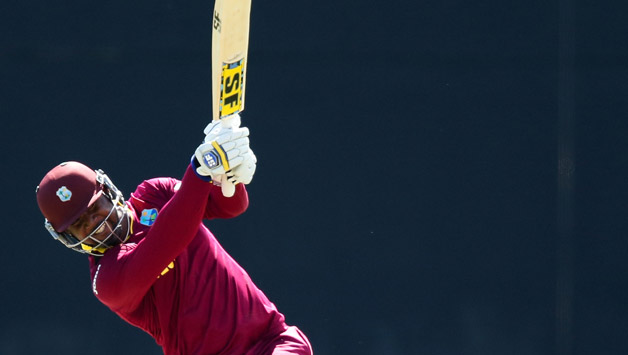 Dwayne Smith (above) was dismissed for a duck after fast bowler, Tinashe Panyangara bowled him up in the second ball of the day © Getty Images