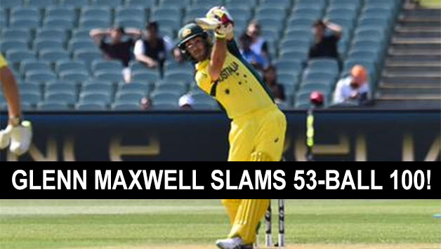Glenn Maxwell hit 10 fours and five sixes during his innings © Getty Images