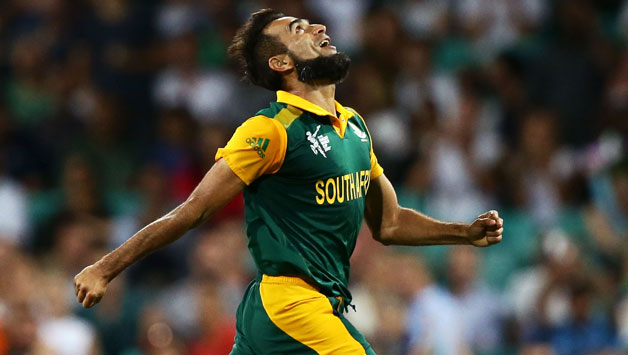 Imran Tahir recorded figures of 5 for 45 during South Africa's Pool B game against West Indies at Sydney © Getty Images