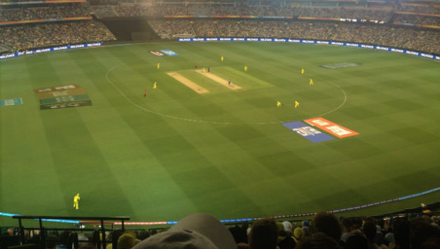 A view of the Melbourne Cricket Ground from the stands. 