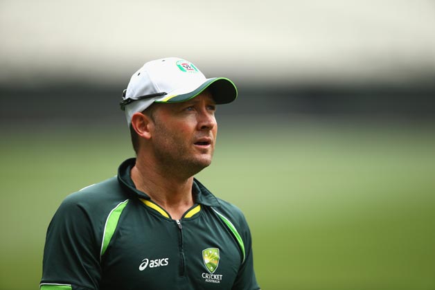 Michael Clarke had a right hamstring surgery less than eight weeks ago and was given the dateline of February 21 by Cricket Australia to make a comeback if he was to take any part in the World Cup © Getty Images