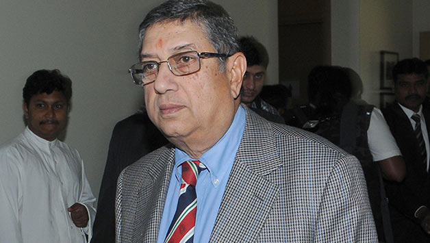 It is rumoured that Anurag Thakur may no longer be a part of the N Srinivasan (above) camp after having been one of the important members of that faction © Getty Images