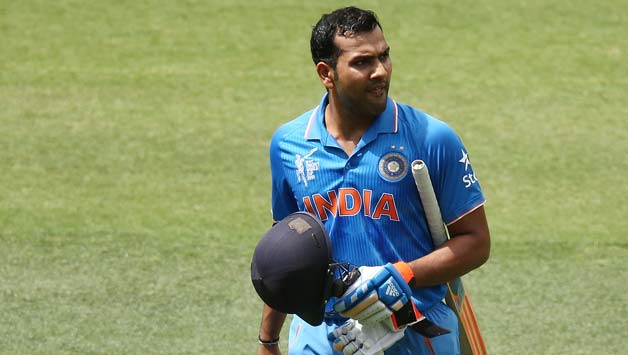 Rohit Sharma (above) continues to bat on 47 along with Virat Kohli on 27 © Getty Images