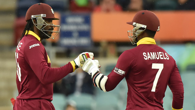 Chris Gayle (Left), Marlon Samuels (Right) tormented the Zimbabwe bowlers all through the day © Getty Images