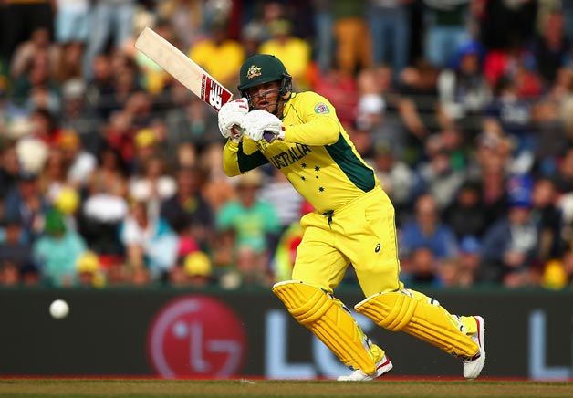 Aaron Finch (above) was dismissed for a mere couple by fast-bowler, Sohail Khan after being trapped leg-before © Getty Images
