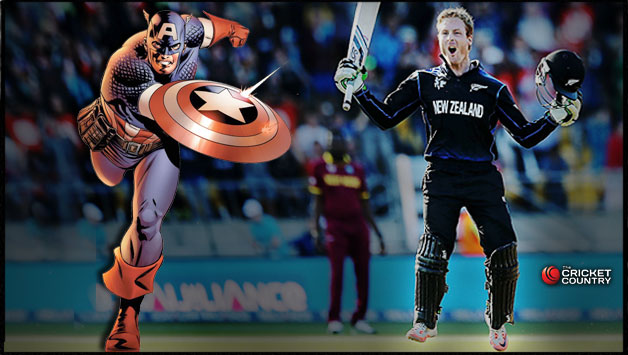 Martin Guptill scored an unbeaten 234, propelling New Zealand to 393 © Getty Images