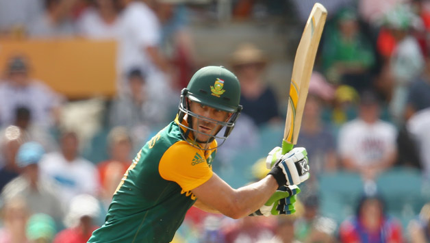 Faf du Plessis came at the wicket in the third over of the innings © Getty Images