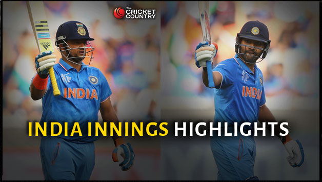 Suresh Raina (left) and Rohit Sharma were the heroes for India © Getty Images