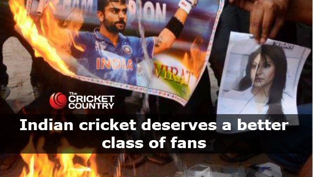 Pictures of Indian cricketers were burnt in the streets following India's loss. Photo courtesy: Saj Sadiq on Twitter