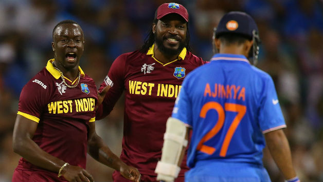 Ajinkya Rahane (right) was out to a controversial DRS decision © Getty Images