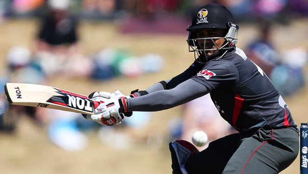 Khurram Khan's wicket is a huge blow for UAE © Getty Images