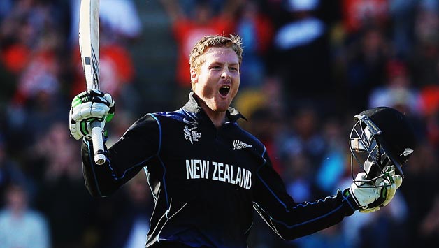 Martin Guptill reached his century in the 35th over in 111 balls and got to the double-century in 152 balls in the 48th over © Getty Images