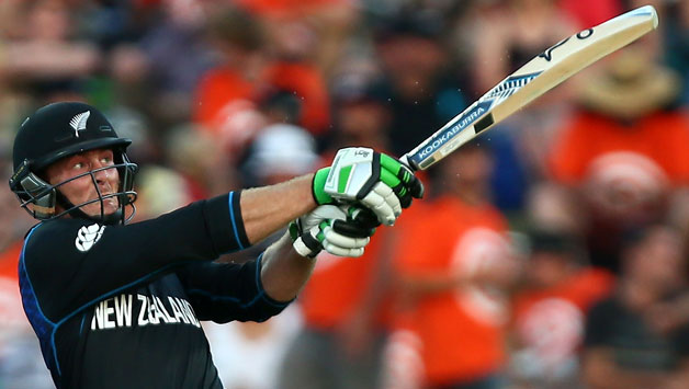 Martin Guptill (above) was dropped on just four by senior-pro, Marlon Samuels at short-leg © Getty Images