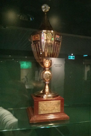 The Reliance World Cup, won by Australia in 1987, also on display at MCG museum. Photo Courtesy - Nishad Pai Vaidya