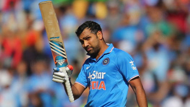 Rohit Sharma scored a 126-ball 137 against Bangladesh to guide India to 302 for six, winning the quarter-final by 109 runs © Getty Images