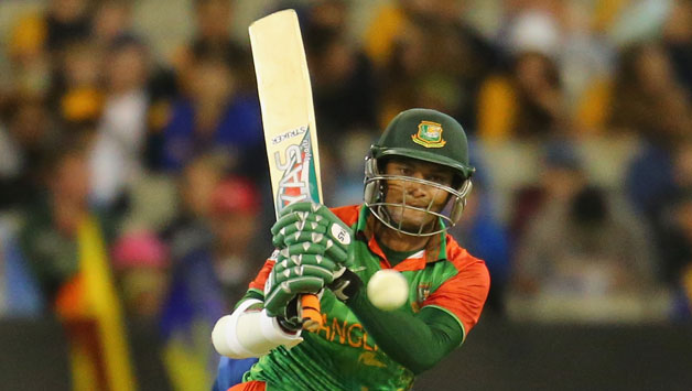 Shakib-al-Hasan's dismissal early could prove catastrophic for Bangladesh © Getty Images