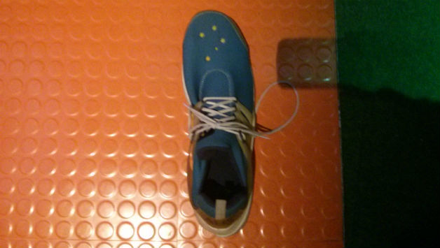 A shoe of a former legendary Australian cricketer on display at MCG museum. Photo Courtesy - Nishad Pai Vaidya