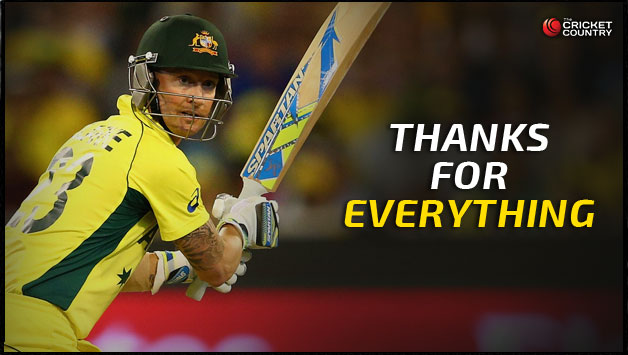Michael Clarke bids adiew to ODI cricket with a sparkling half-century © Getty Images