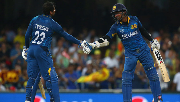 Dilshan (left) and Sangakkara have built a solid partnership and are ready to launch against Scotland © Getty Images