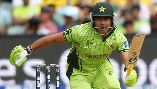 Umar Akmal (above) was dismissed for 20 by off-spinner, Glenn Maxwell after being caught by Aaron Finch at the short square leg © Getty Images